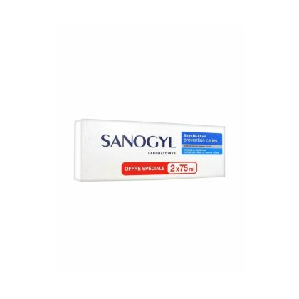 Sanogyl bi-fluor 1500-soin comp 2x75ml