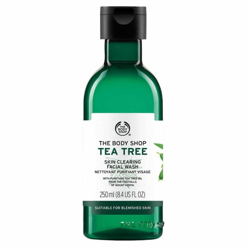 body shop face wash tea tree 250ml