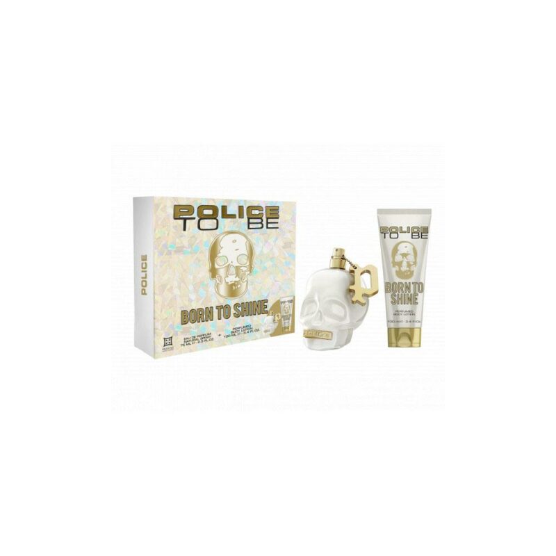 Police to be born shine woman epv 75ml + profumo corpo 100ml