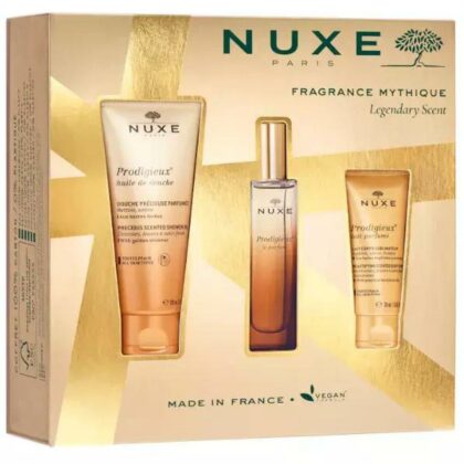 Nuxe parfum prodigieuse  30ml + olio doccia 100ml + latte corpo 30ml