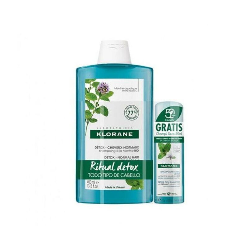 Klorane shampoo menta acquatica 400ml+ ch