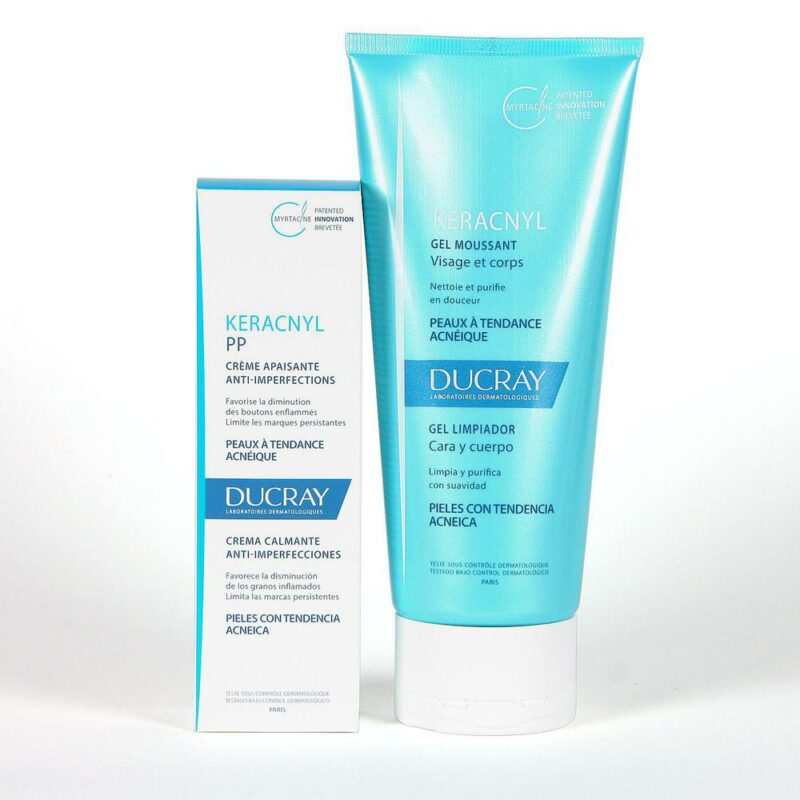 Ducray keracnyl crema pp 30ml+  gel detergente 200ml