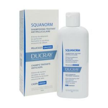 Ducray squanorm shampoo forfora grassa 200ml + shampoo anticomparsa 100ml