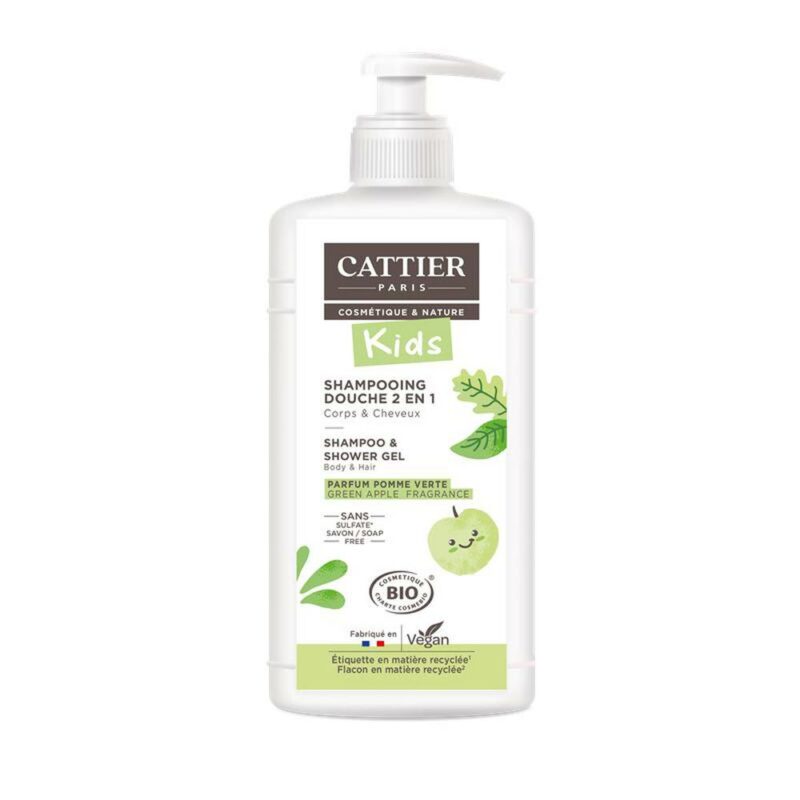 Cattier shampoo gel doccia alla mela 500ml