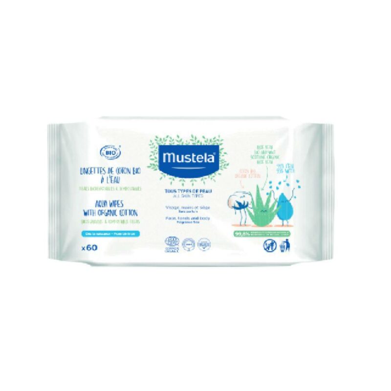 Mustela bio baby salviettine di cotone x60