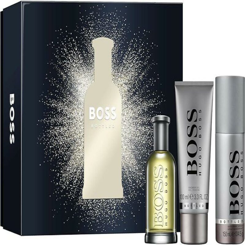 Hugo boss bottled eau tualet 100ml + deo + gel doccia 100ml