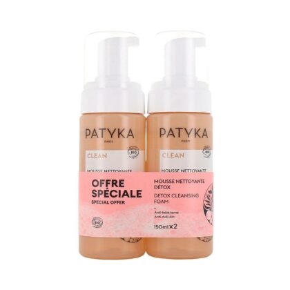 Patyka mousse nettoyante detox 2x150ml