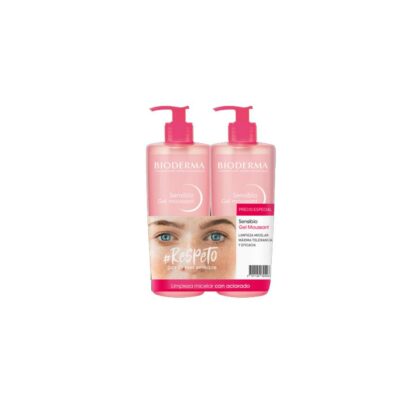 Bioderma sensibio gel moussant 2x500ml