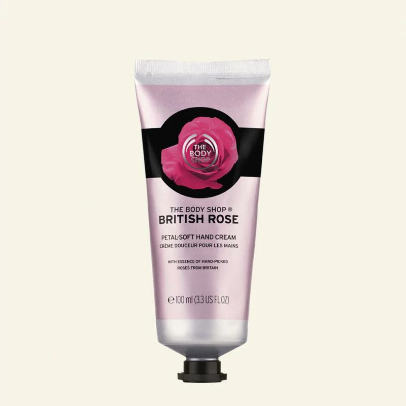 body shop hand cream british rose 100ml