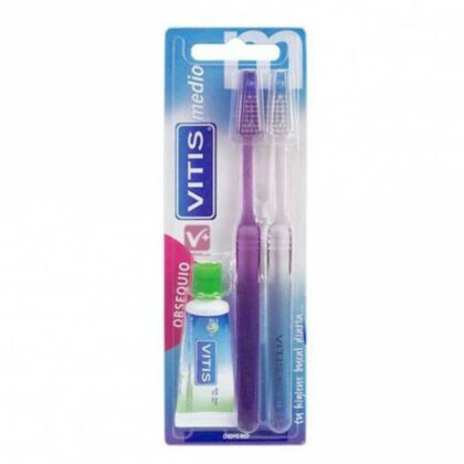 Vitis spazzolino medio+anticar due prodotti 15ml