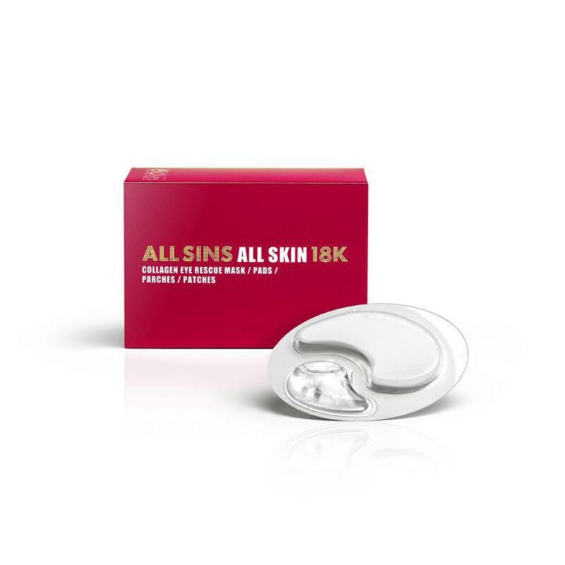 All sins 18k collagen eye rescue mask 4×2