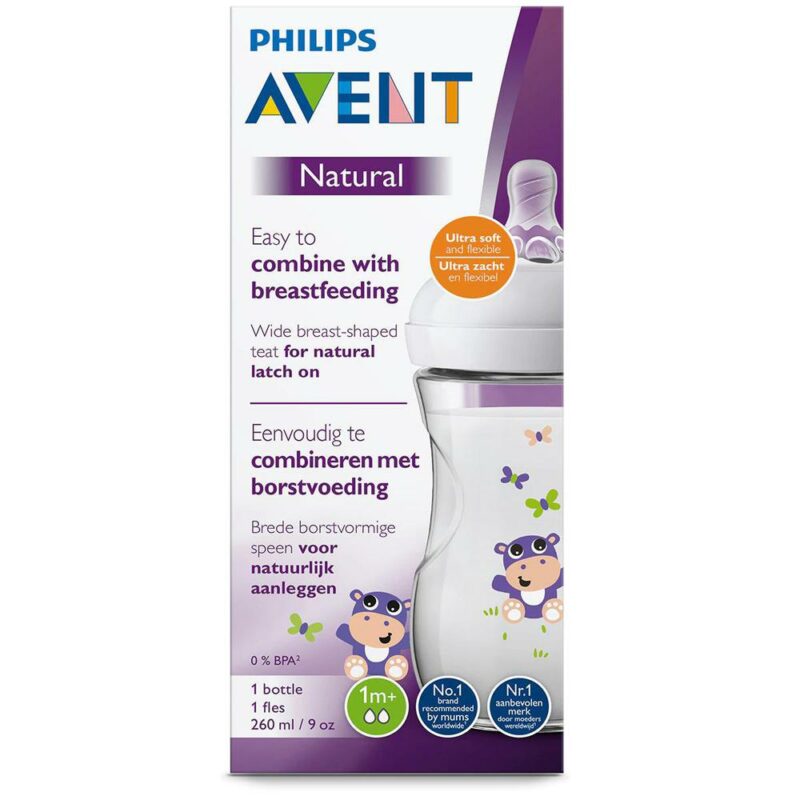 Phillips avent biberon ippopotamo 260ml